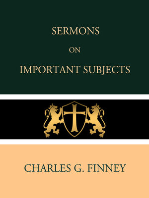cover image of Sermons on Important Subjects